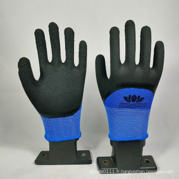 Plats de protection enduits de mousse de latex bordées Gants industriels